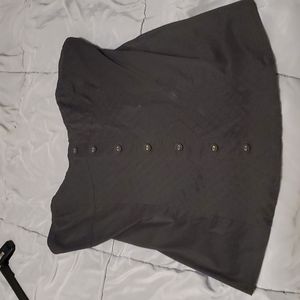 G by Guess strapless shirt, black, L